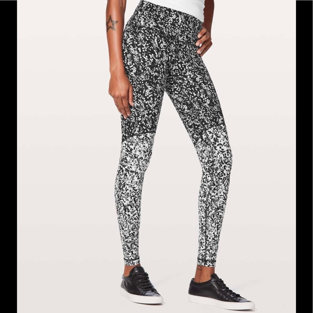 Lululemon Wunder Under Tight Blocked Full On Luxtreme 28” Chirasu Black Alpine